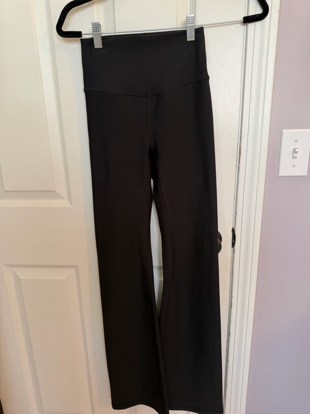 Abercrombie & Fitch Black High-Rise Flare Leggings